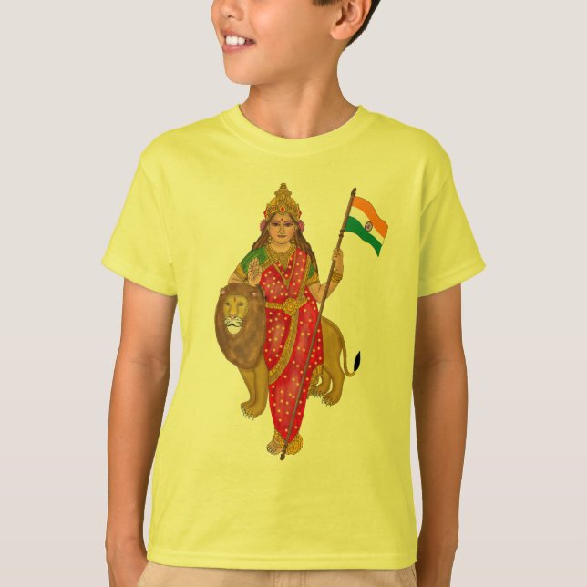Gudinna Bharat Mata T-Shirt (Framsida)