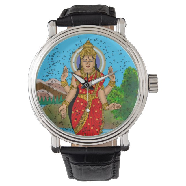 Gudinna Bhramari väggur Armbandsur (Framsida)