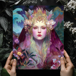 Gudinna Drottning Fantasy Väggkonsttryck Poster
