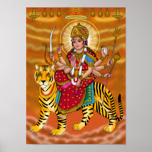 Gudinna Durga Affisch