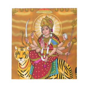Gudinna Durga Notepad Anteckningsblock