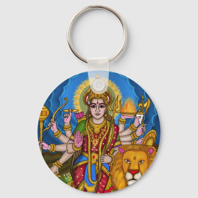 Gudinna Durga Nyckelring (Framsida)