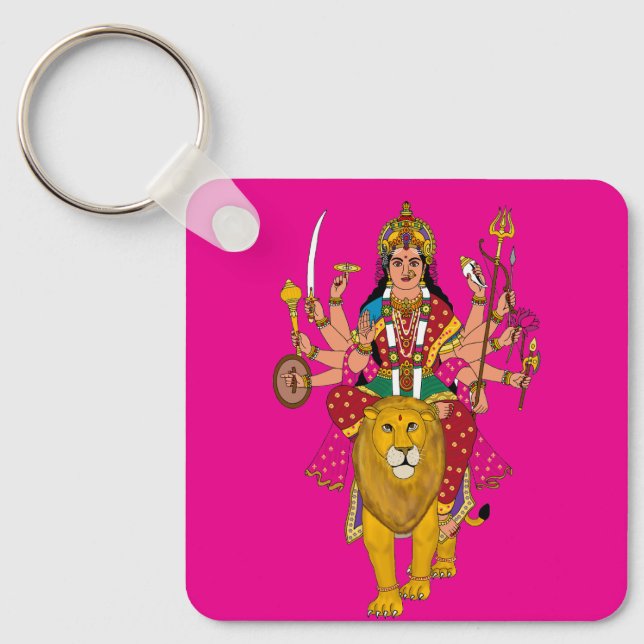 Gudinna Durga Nyckelring (Framsida)