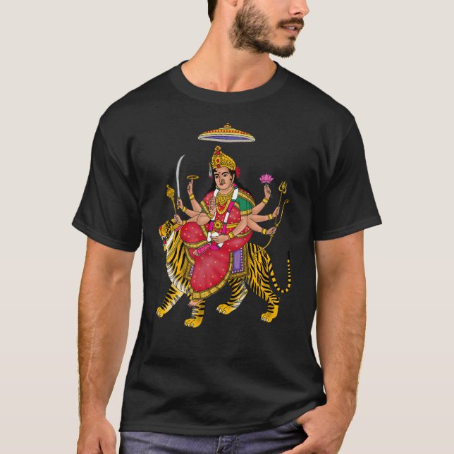 Gudinna Durga T-Shirt (Framsida)
