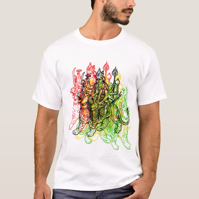 Gudinna Durga T-shirt (Framsida)