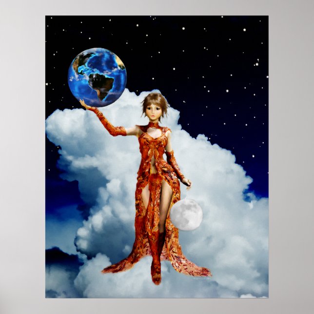 gudinna från Universe Poster (Framsidan)