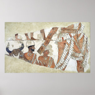gudinna Ishtar:s inspektion av kung Poster