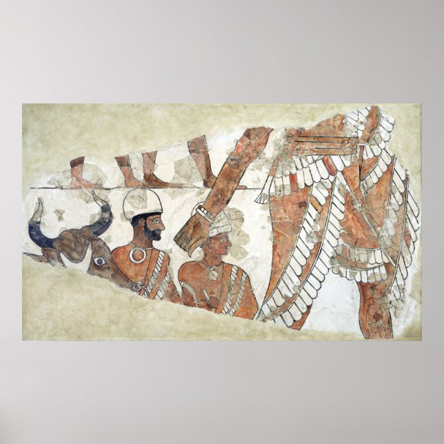 gudinna Ishtar:s inspektion av kung Poster (Framsidan)