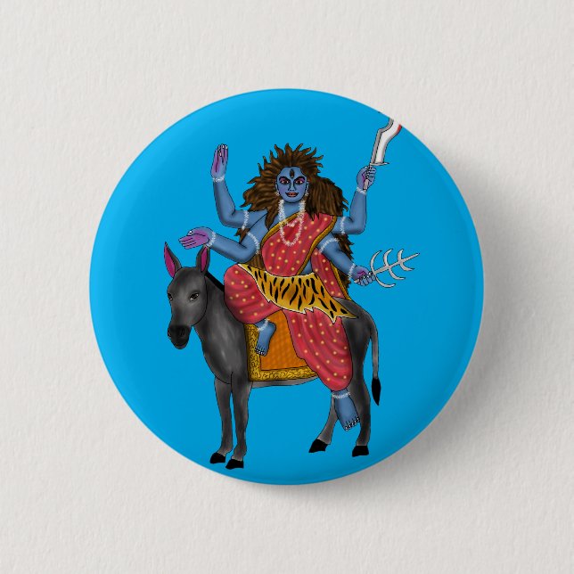 Gudinna Kalratri-knapp Knapp (Framsida)