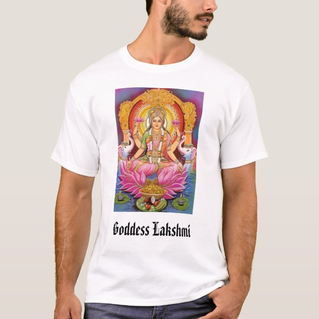 Gudinna Lakshmi, gudinna Lakshmi T Shirt (Framsida)