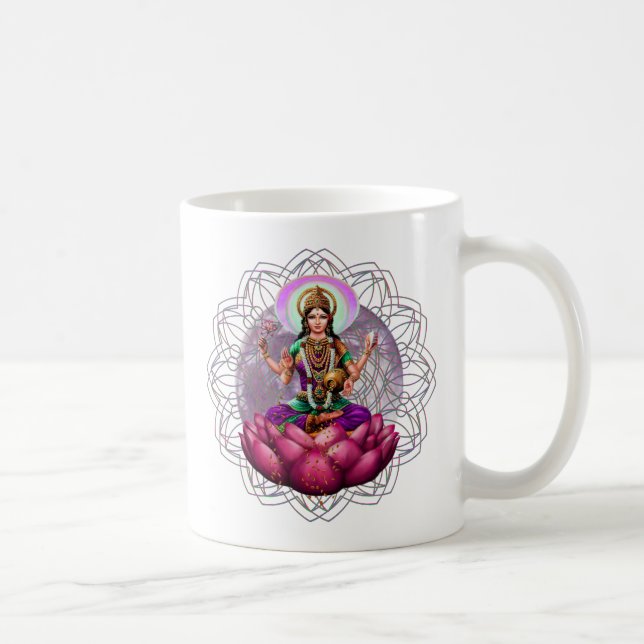 Gudinna Lakshmi mandala Kaffemugg (Höger)