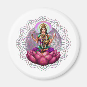 Gudinna Lakshmi mandala Magnet