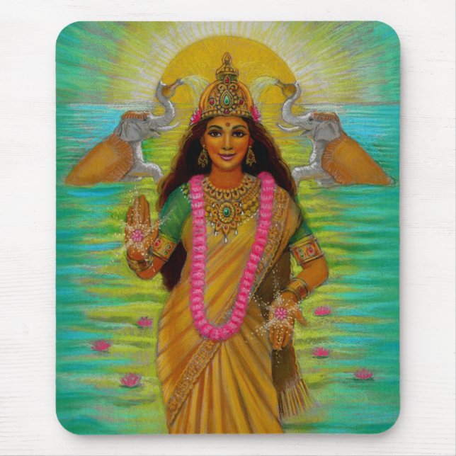 Gudinna Lakshmi Mousepad Musmatta (Framsidan)