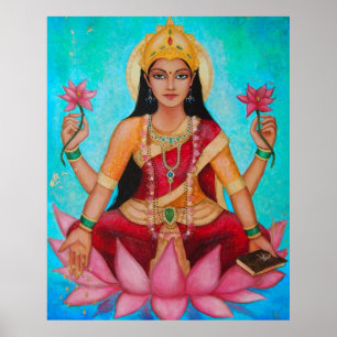 Gudinna Lakshmi - original- konst av Dori Hartley Poster