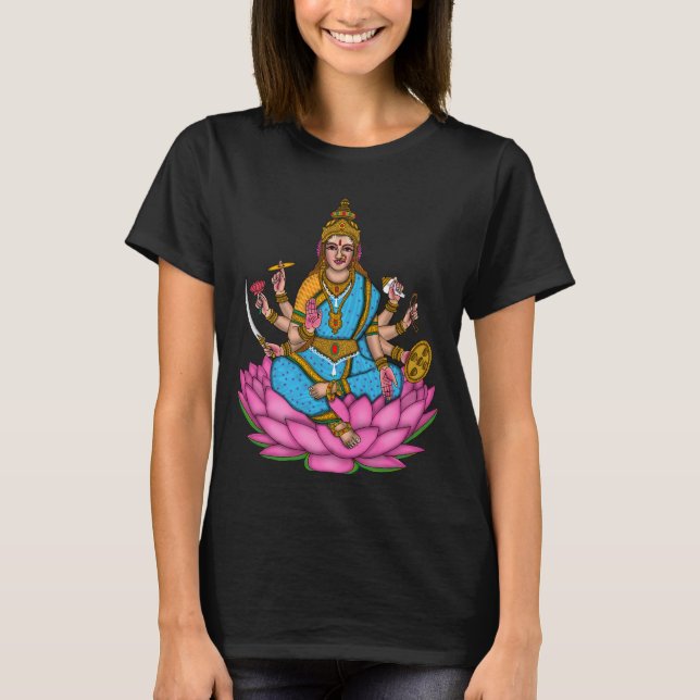 Gudinna Lakshmi T-Shirt (Framsida)