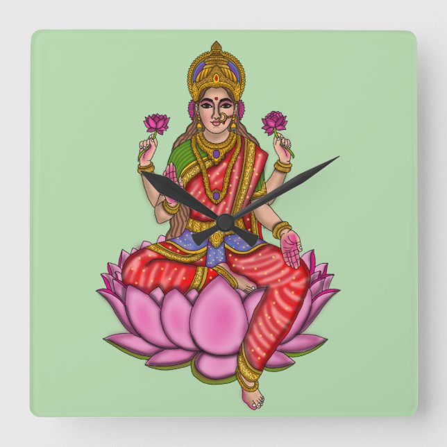 Gudinna Lakshmi Väggur (Framsida)