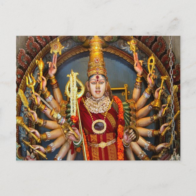 Gudinna med många armar vykort (Framsida)