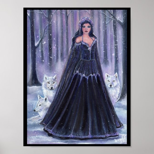 Gudinna med varger från Renee Lavoie Poster (Framsidan)