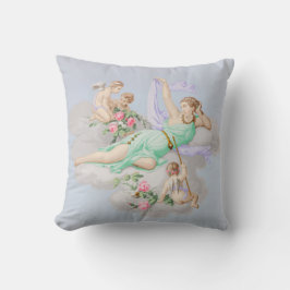 Gudinna och keruber kudde