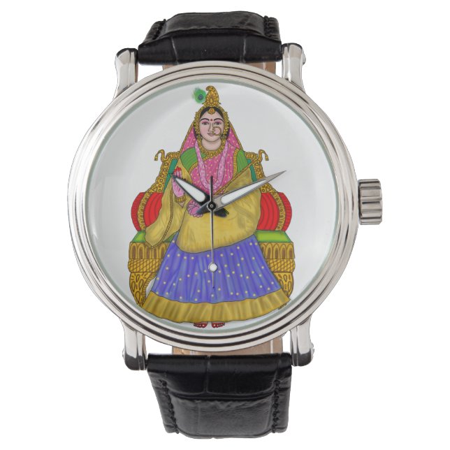 Gudinna Radha klocka (Framsida)