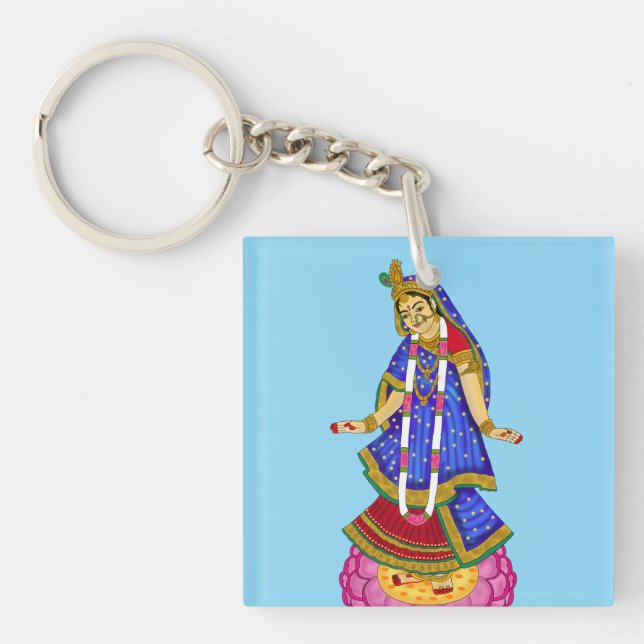 Gudinna Radha Nyckelring (Framsidan)