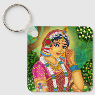Gudinna Radha Nyckelring