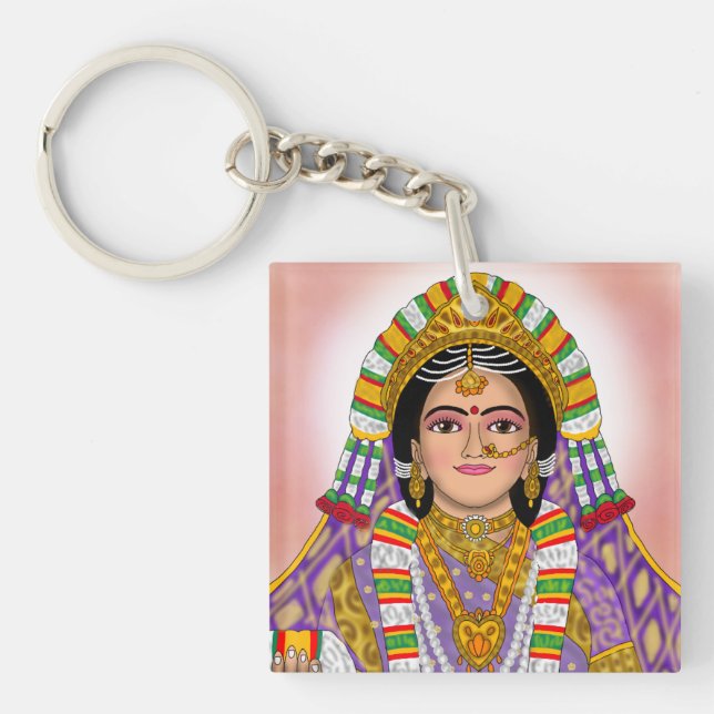 Gudinna Radha-nyckelring (Framsidan)