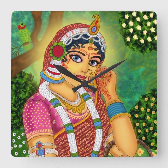 Gudinna Radha Väggur (Framsida)