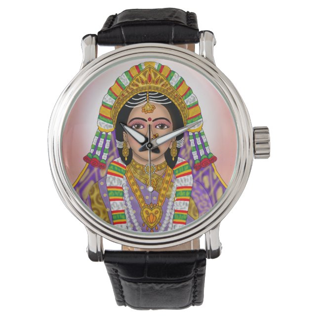 Gudinna Radha Väggur Armbandsur (Framsida)