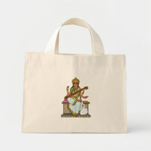 Gudinna Saraswati-handväska Mini Tygkasse