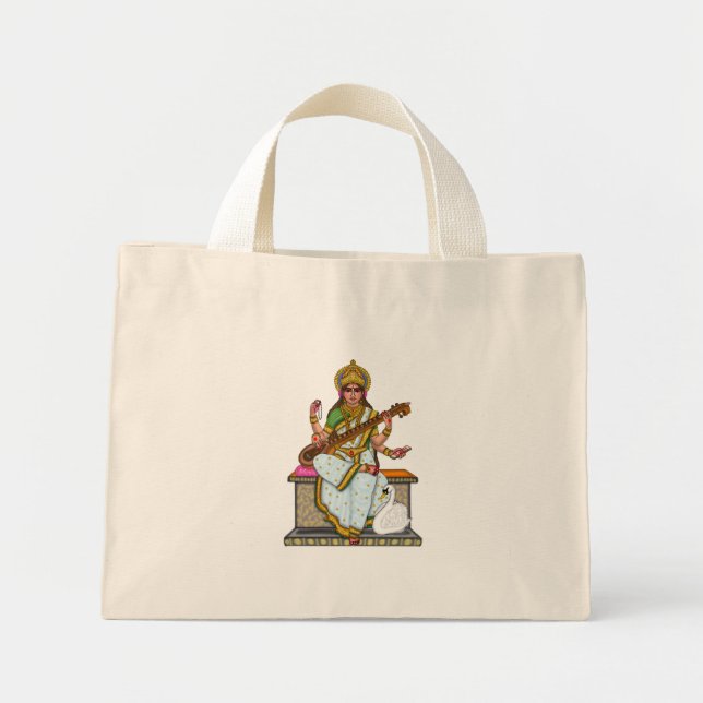 Gudinna Saraswati-handväska  Mini Tygkasse (Framsidan)
