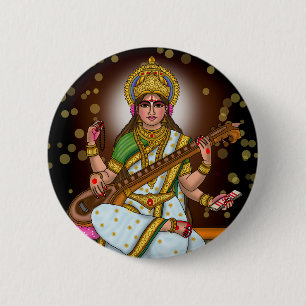 Gudinna Saraswati-knapp Knapp