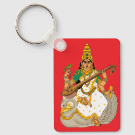 Gudinna Saraswati Nyckelring