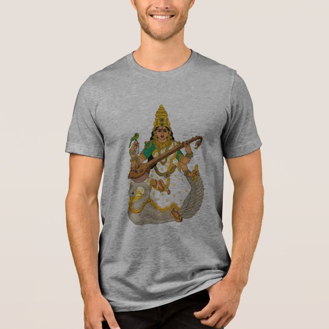 Gudinna Saraswati T-Shirt (Framsida)