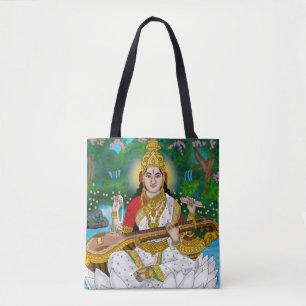 Gudinna Saraswati Tote Tygkasse