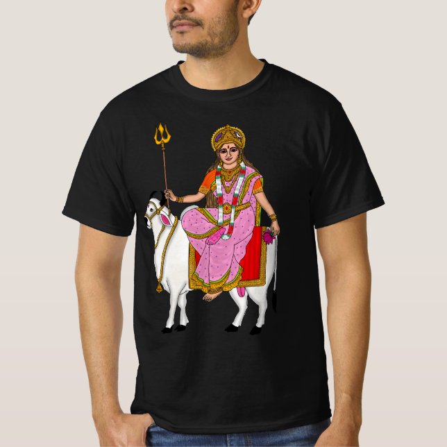 Gudinna Shailputri T-Shirt (Framsida)