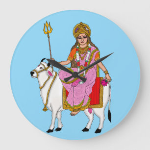 Gudinna Shailputri Väggklocka
