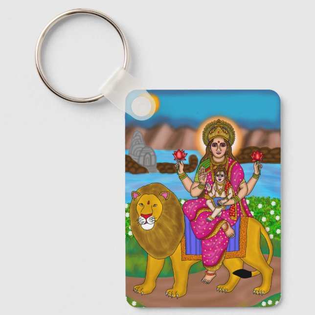 Gudinna Skandamata Nyckelring (Framsida)