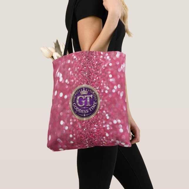 Gudinna Time GT All-Over-Print Totebag Tygkasse (Närbild)