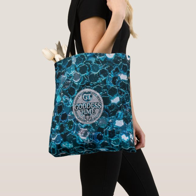 Gudinna Time GT All-Over-Print Totebag Tygkasse (Närbild)