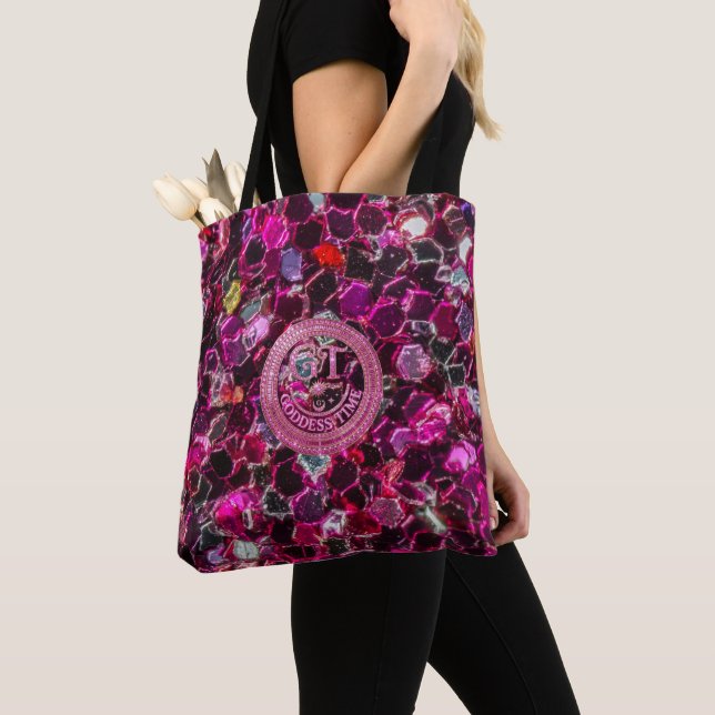 Gudinna Time GT All-Over-Print Totebag Tygkasse (Närbild)