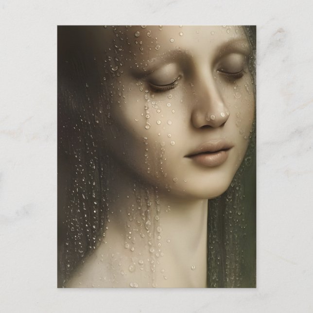 gudinna ut ur Vatten Vykort (Framsida)