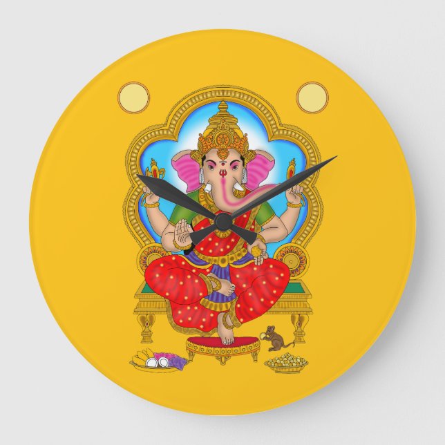 Gudinna Vinayaki-klocka Stor Klocka (Framsida)