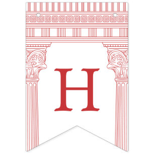 Gudinnafest med anpassad färg och tempel vimplar