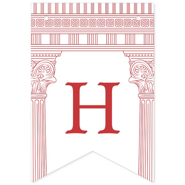 Gudinnafest med anpassad färg och tempel vimplar (Andra flaggan)