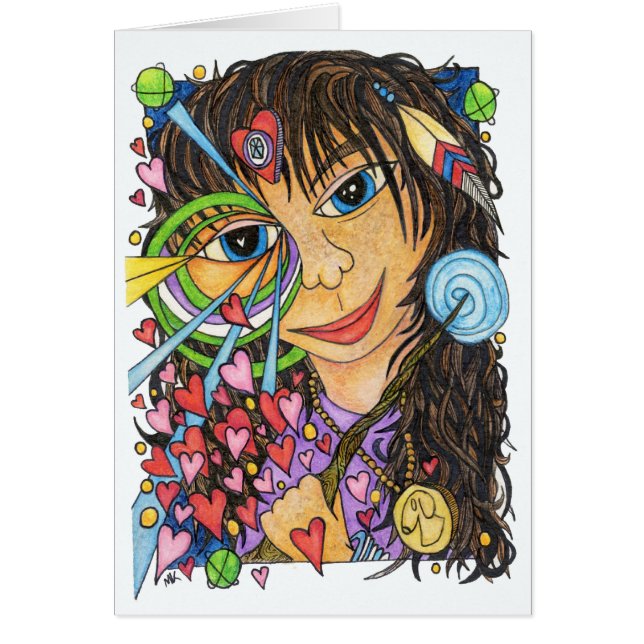 Gudinnaflicka: Älvamagin av Skye Hälsningskort (Framsidan)