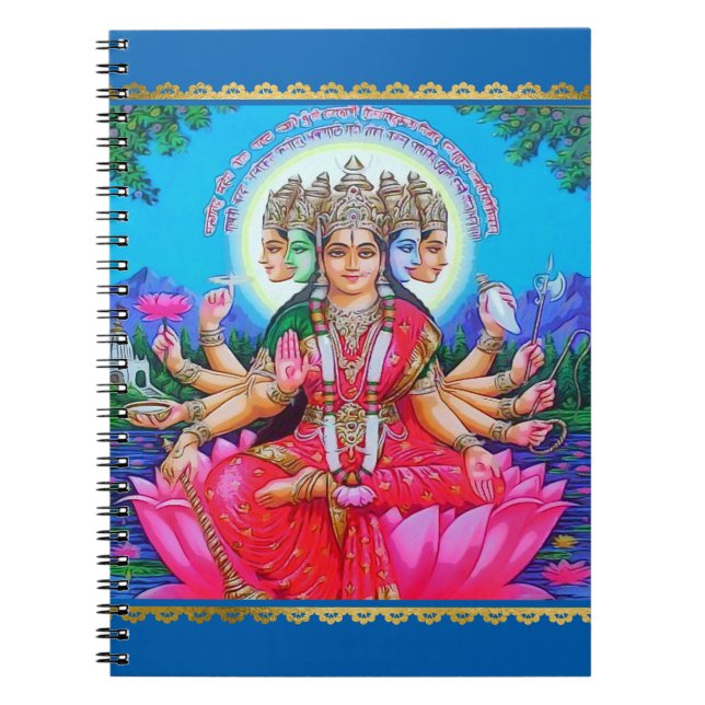 GudinnaGayatri Devi gudom Anteckningsbok (Framsidan)