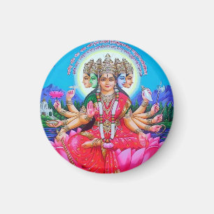 GudinnaGayatri Devi Veda Mata gudom Magnet