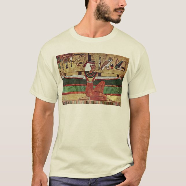GudinnaIsisen, vid Ägyptischer Maler Um 1360 T-shirt (Framsida)