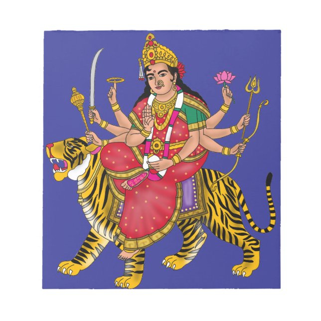 Gudinnan Durga Anteckningsblock (Framsida)
